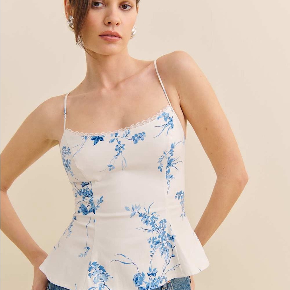 Reformation Genevieve Cecile top in 2 NWT